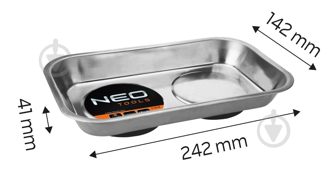 Поддон NEO tools 245x145 мм 11-614 - фото 9