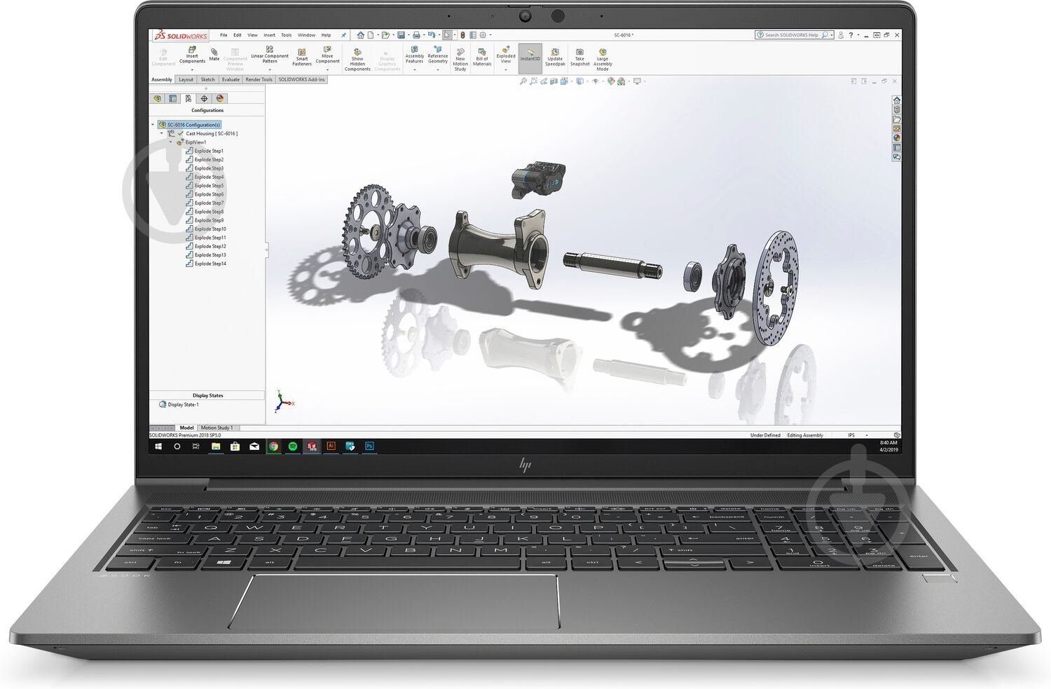 Ноутбук HP ZBook Power G8 15,6" (313S7EA) grey - фото 1