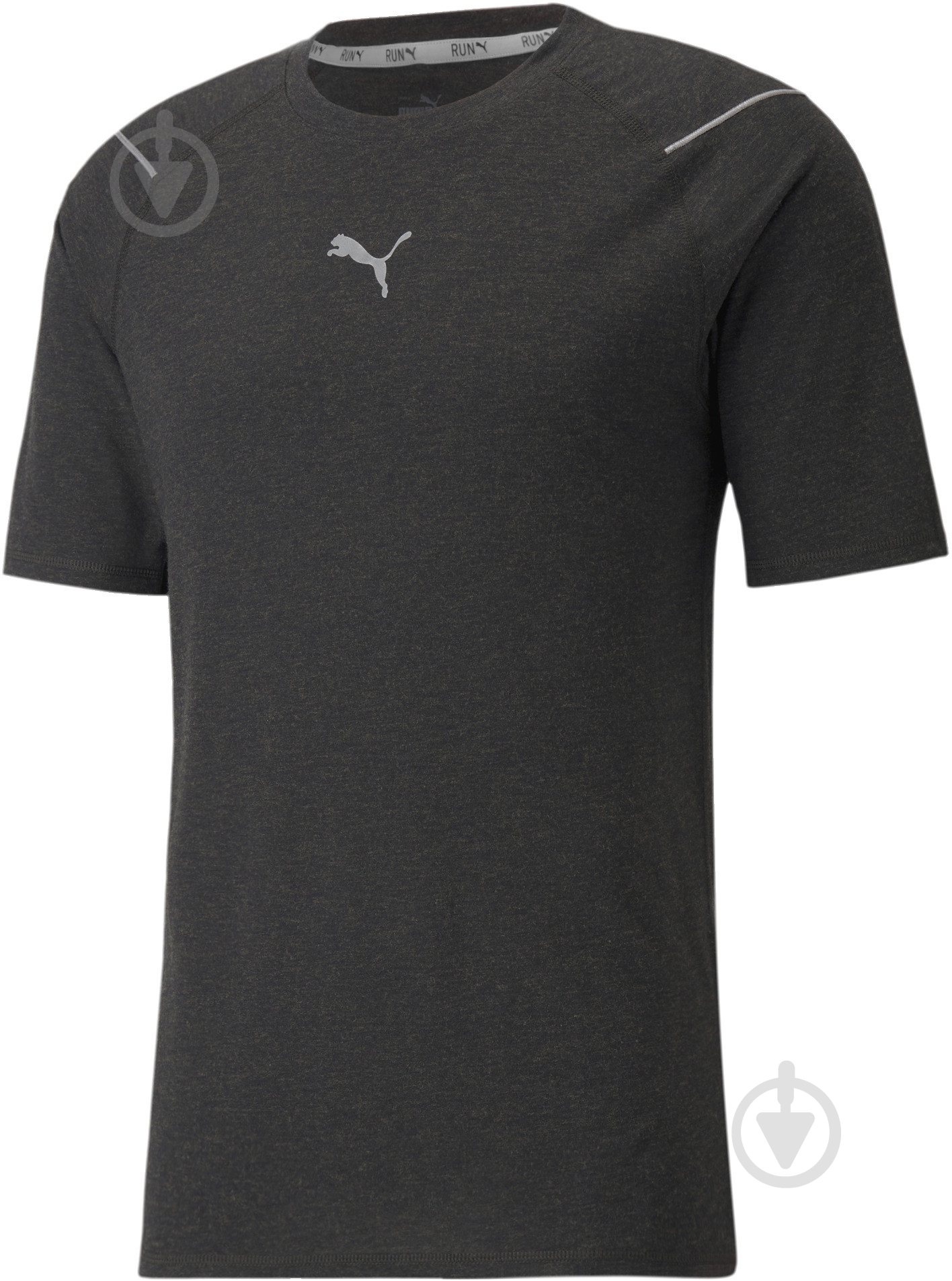 Футболка Puma RUN WOOL SS TEE 52086101 р.S черный - фото 1
