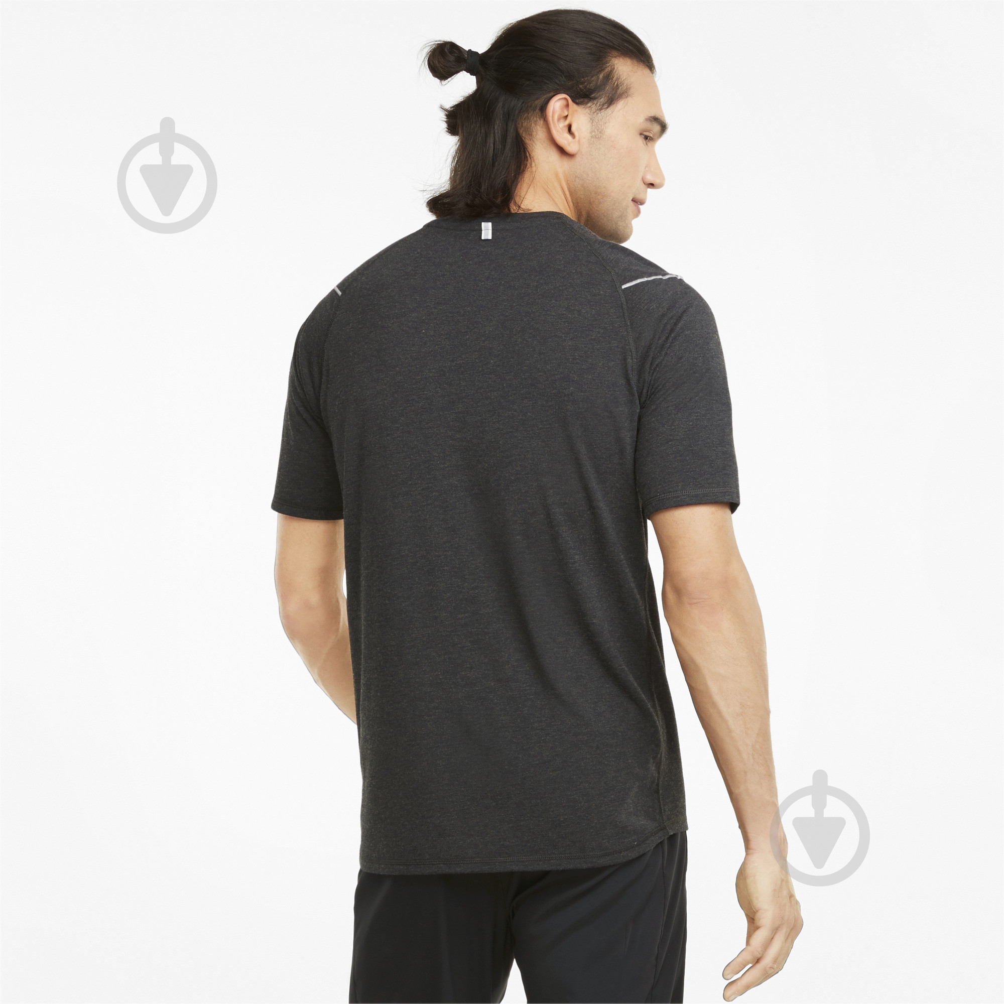 Футболка Puma RUN WOOL SS TEE 52086101 р.S черный - фото 4