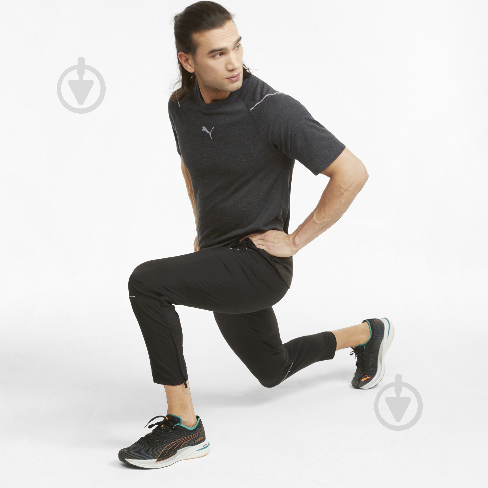 Футболка Puma RUN WOOL SS TEE 52086101 р.S черный - фото 5
