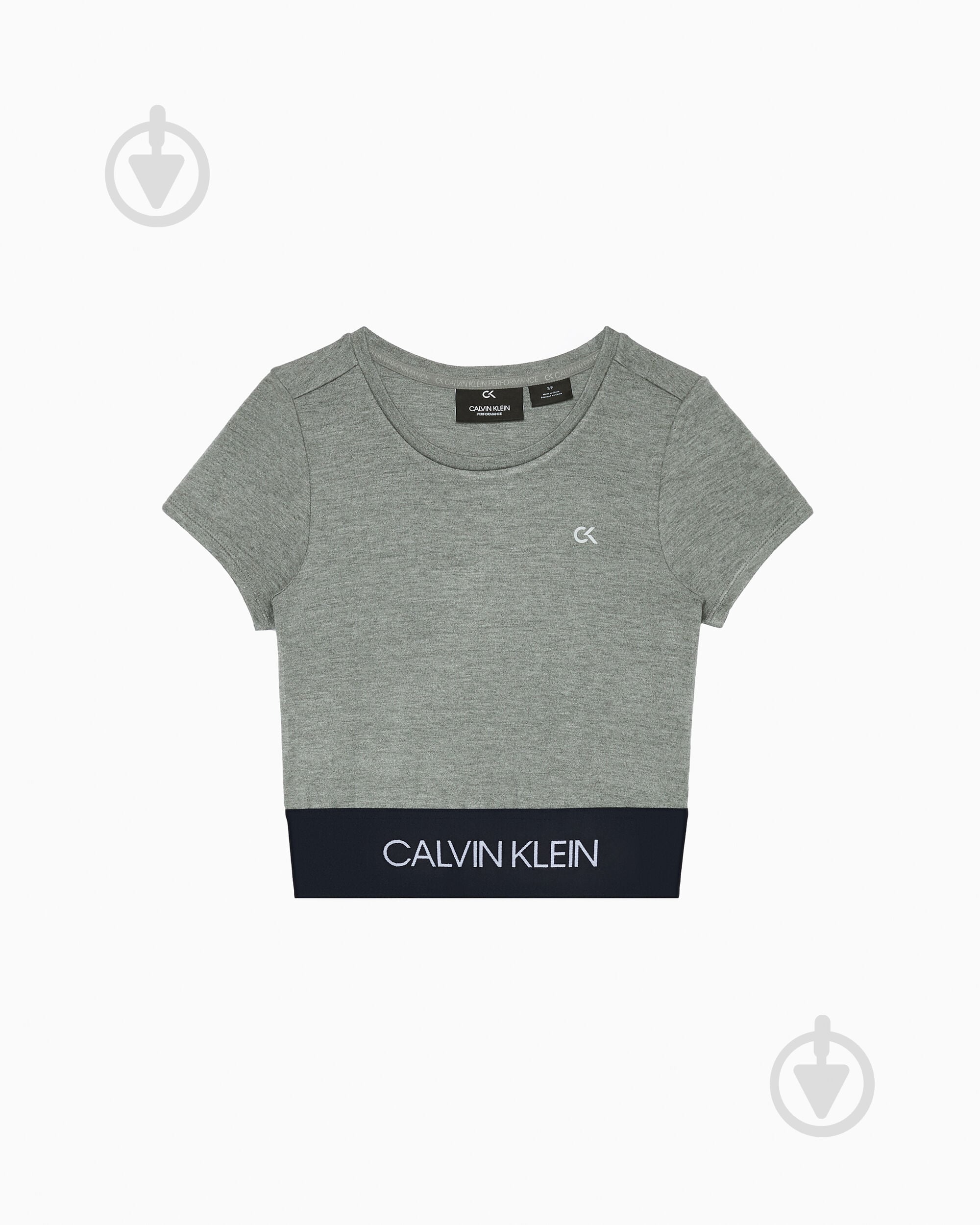 Футболка Calvin Klein Performance T-Shirts 00GWF9K119-077 р.L серый - фото 1