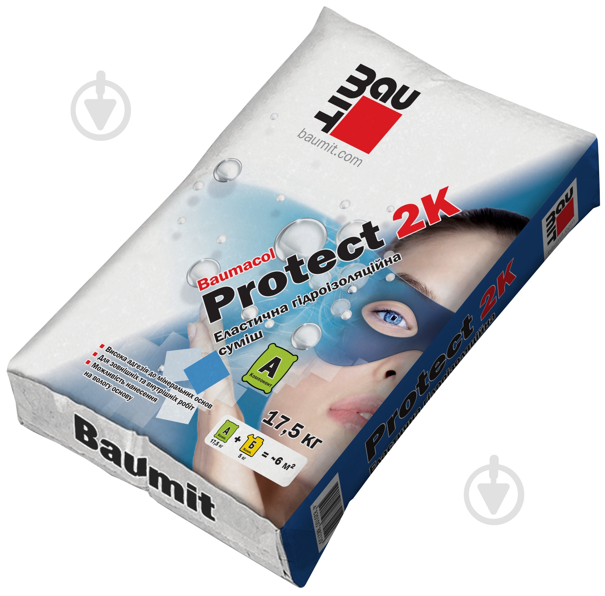 Гидроизоляция Baumit Protect 2K (компонент А) - фото 1 Гидроизоляция Baumit Protect 2K (компонент А) - фото 1
