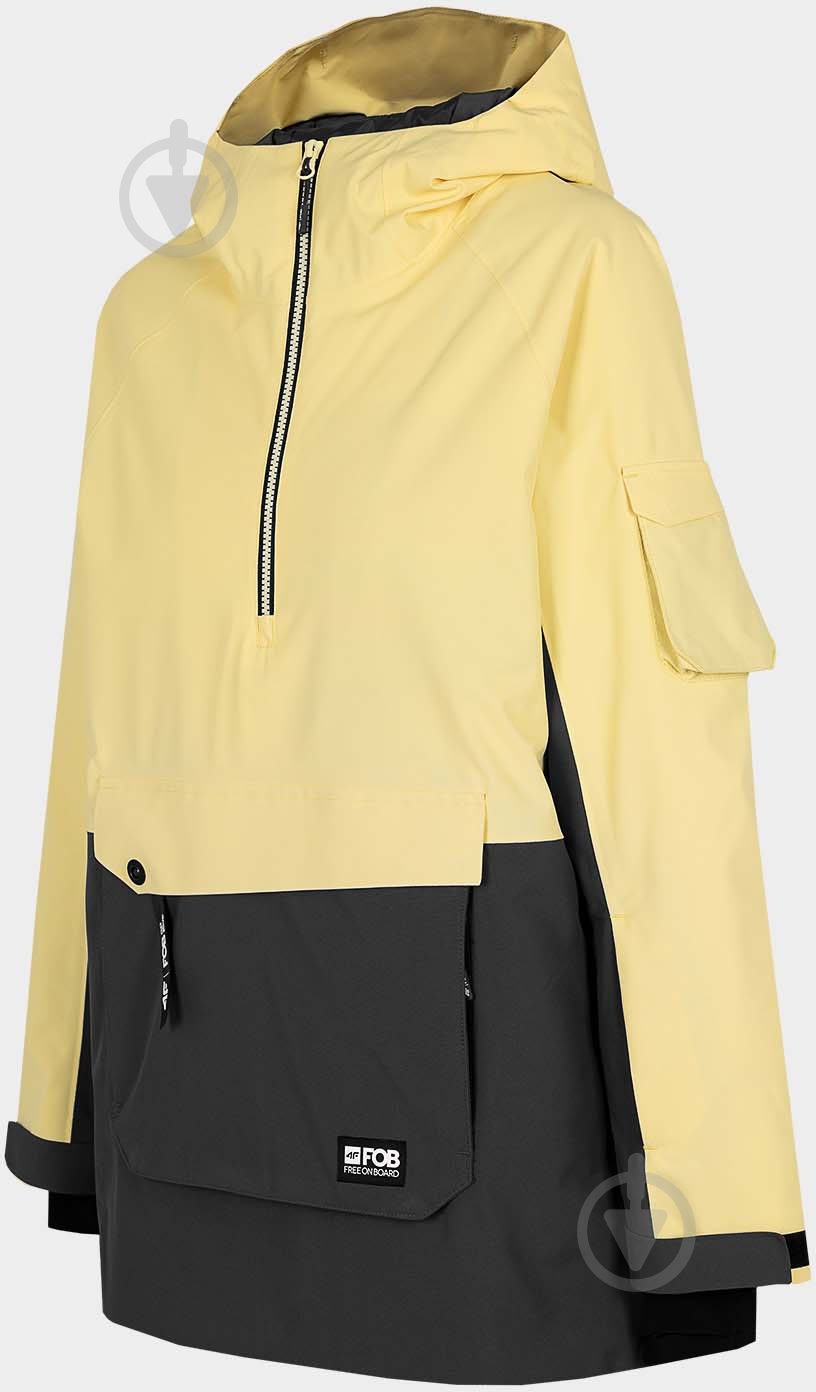 Анорак женский демисезонный 4F WOSNOWBOARD JACKET KUDS003 H4Z22-KUDS003-73S р.XS желтый - фото 3 Анорак женский демисезонный 4F WOSNOWBOARD JACKET KUDS003 H4Z22-KUDS003-73S р.XS желтый - фото 3