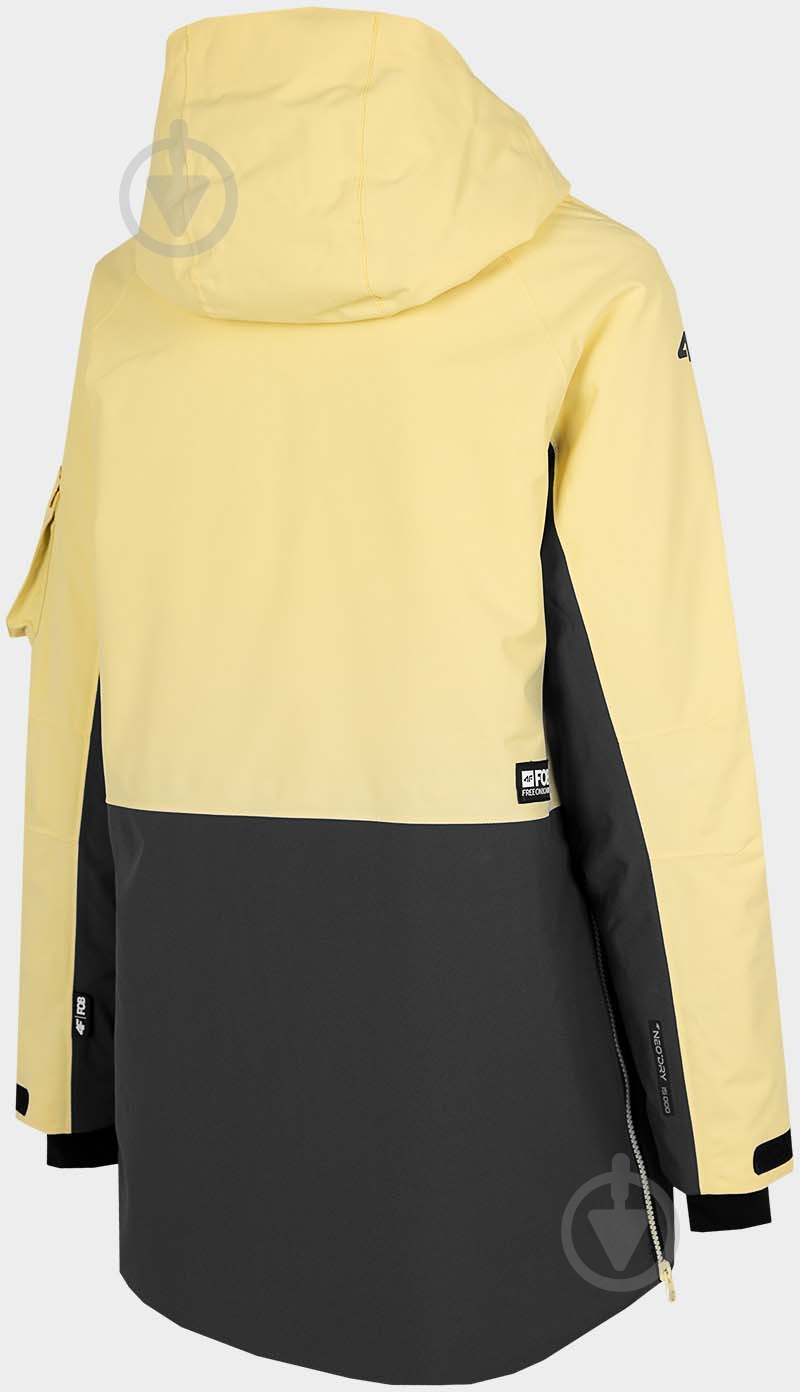 Анорак женский демисезонный 4F WOSNOWBOARD JACKET KUDS003 H4Z22-KUDS003-73S р.XS желтый - фото 4 Анорак женский демисезонный 4F WOSNOWBOARD JACKET KUDS003 H4Z22-KUDS003-73S р.XS желтый - фото 4