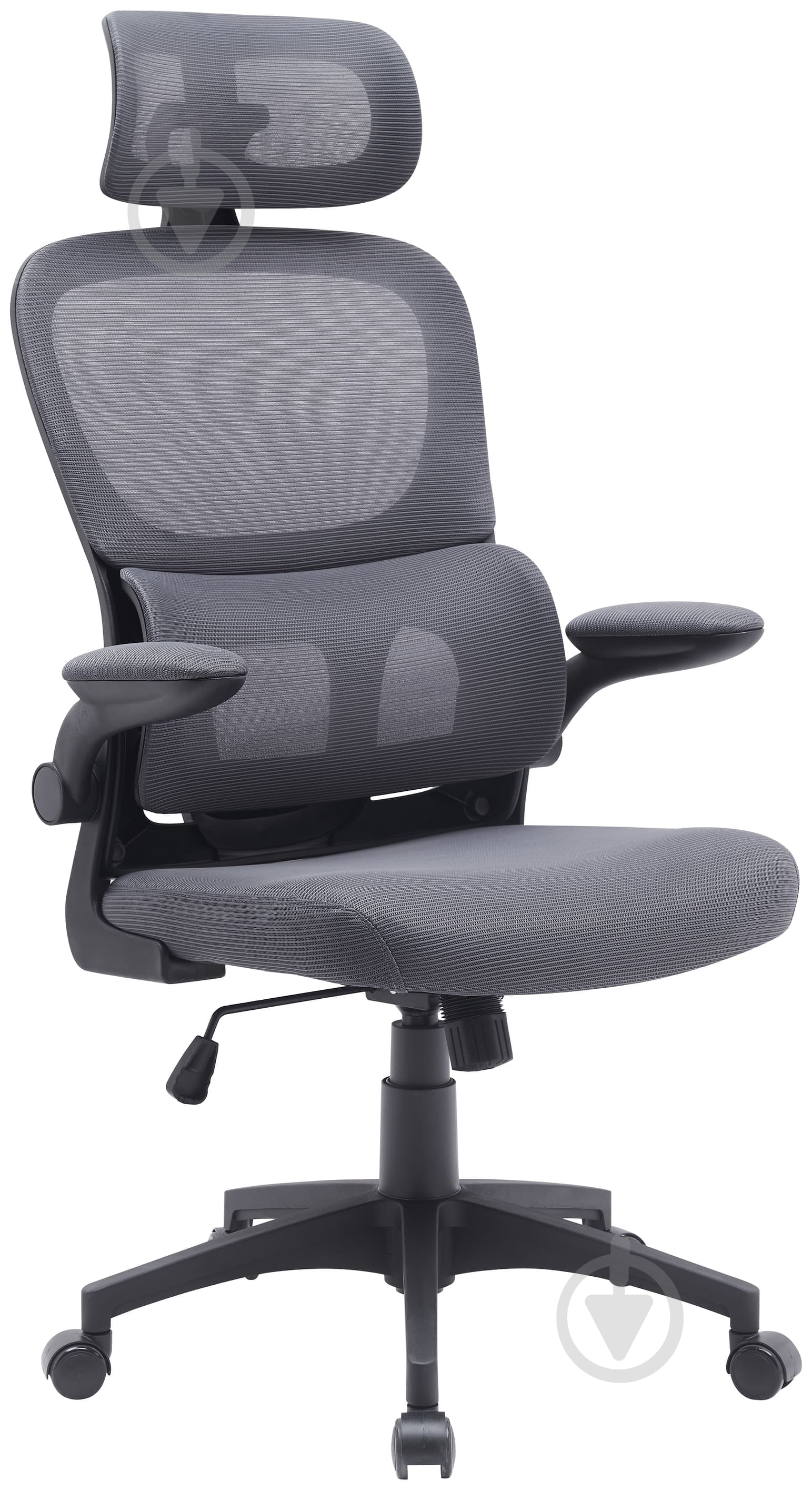 Кресло офисное Ergomix TORSO Grey (LY-8018H-BK) серый - фото 1