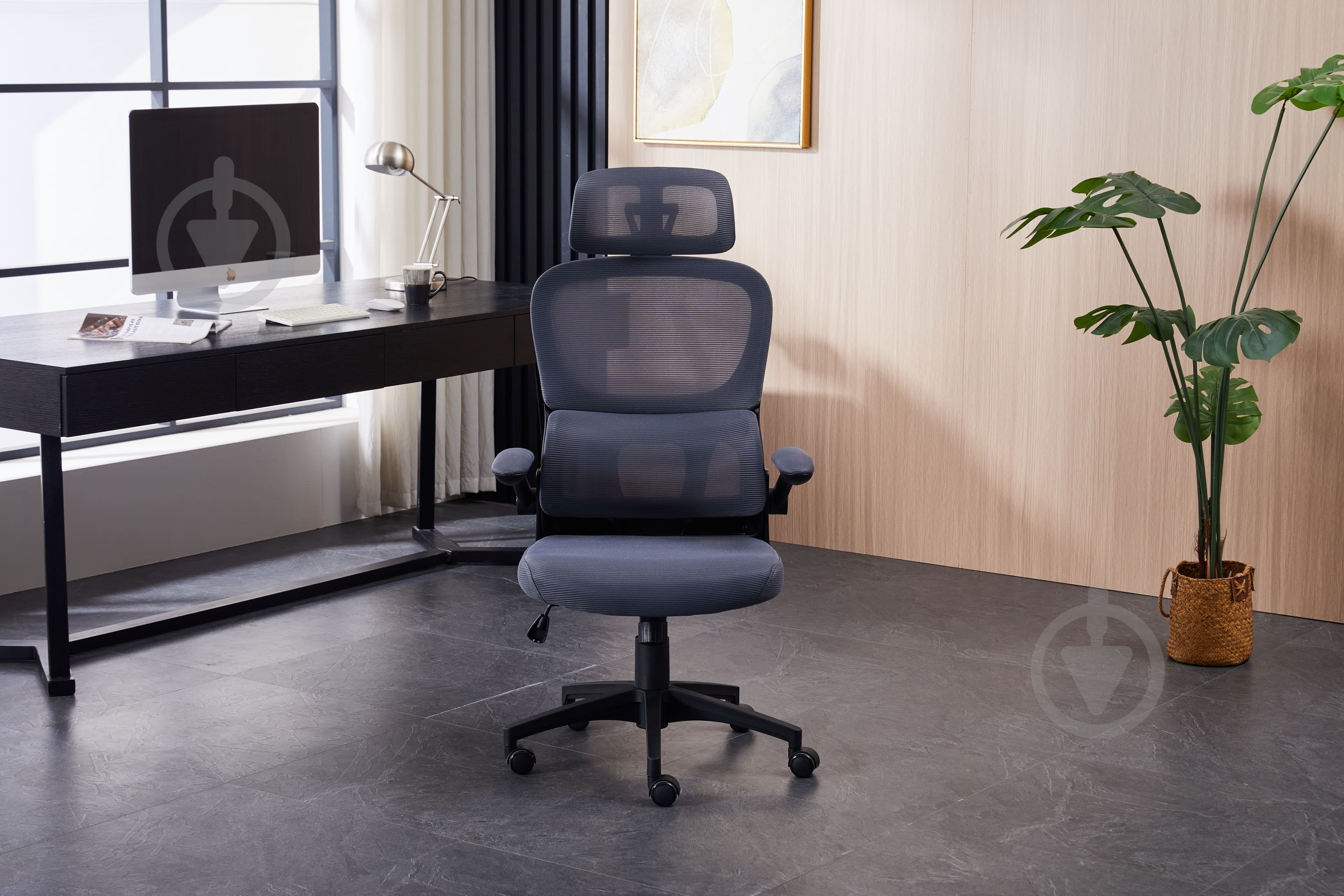 Кресло офисное Ergomix TORSO Grey (LY-8018H-BK) серый - фото 10