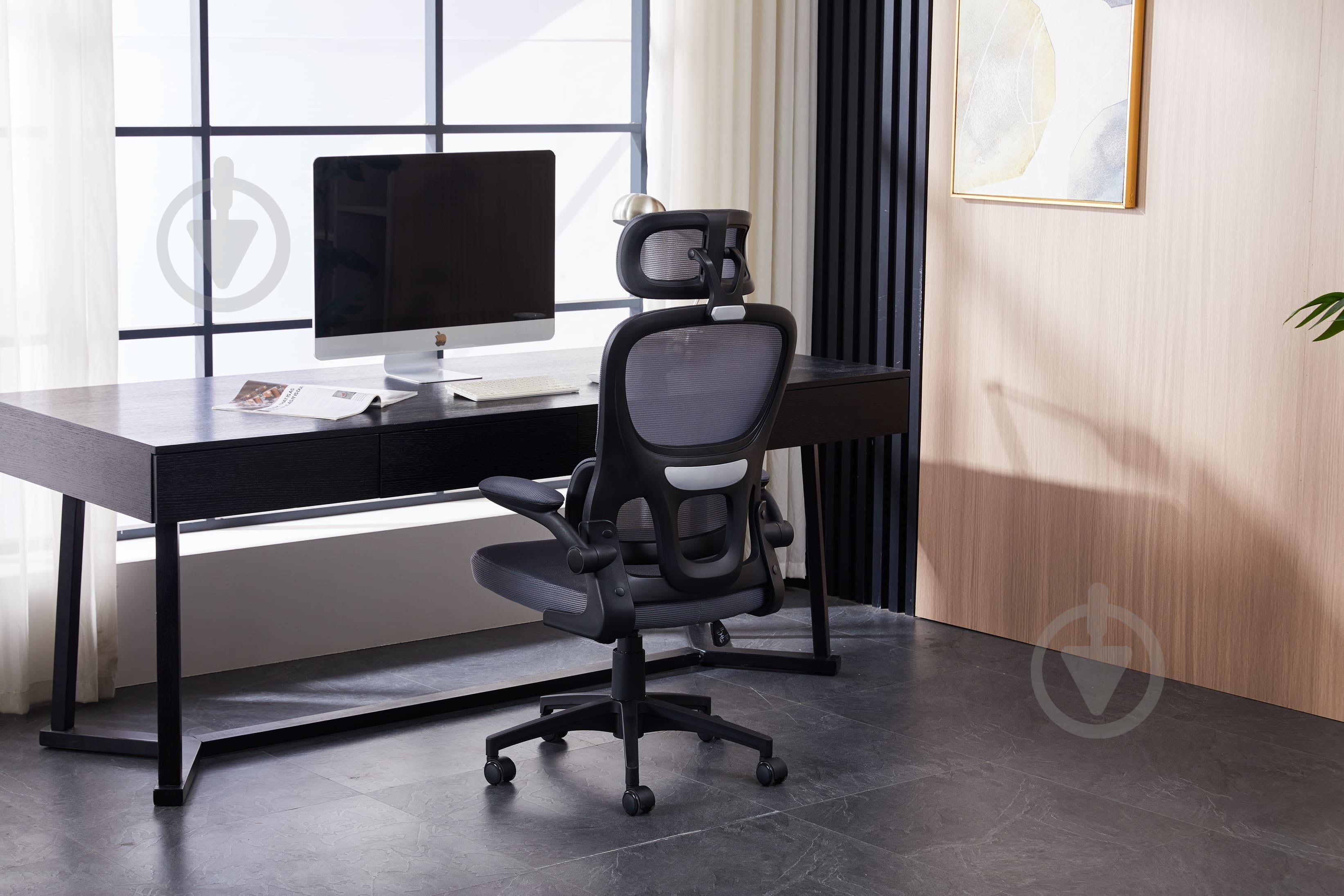 Кресло офисное Ergomix TORSO Grey (LY-8018H-BK) серый - фото 8