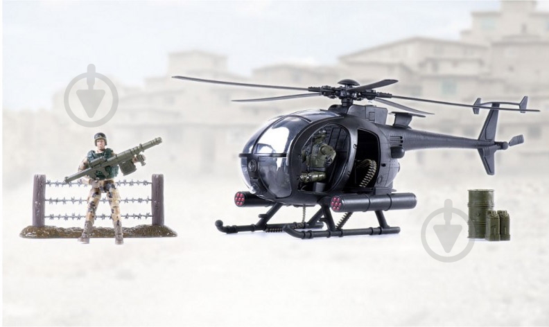 Игровой набор M&C Toy Боевой вертолет 77031 6456643 - фото 2