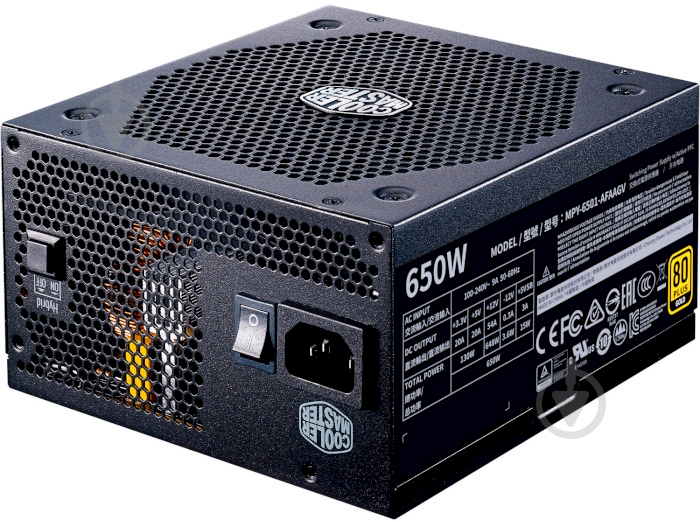 Блок живлення Cooler Master V650 Gold MPY-6501-AFAAGV-EU 650 Вт - фото 4 Блок живлення Cooler Master V650 Gold MPY-6501-AFAAGV-EU 650 Вт - фото 4