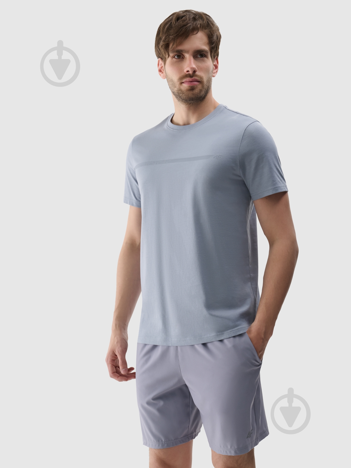 Футболка 4F TSHIRT M2077 4FRSS24TTSHM2077-27S р.3XL сірий - фото 1