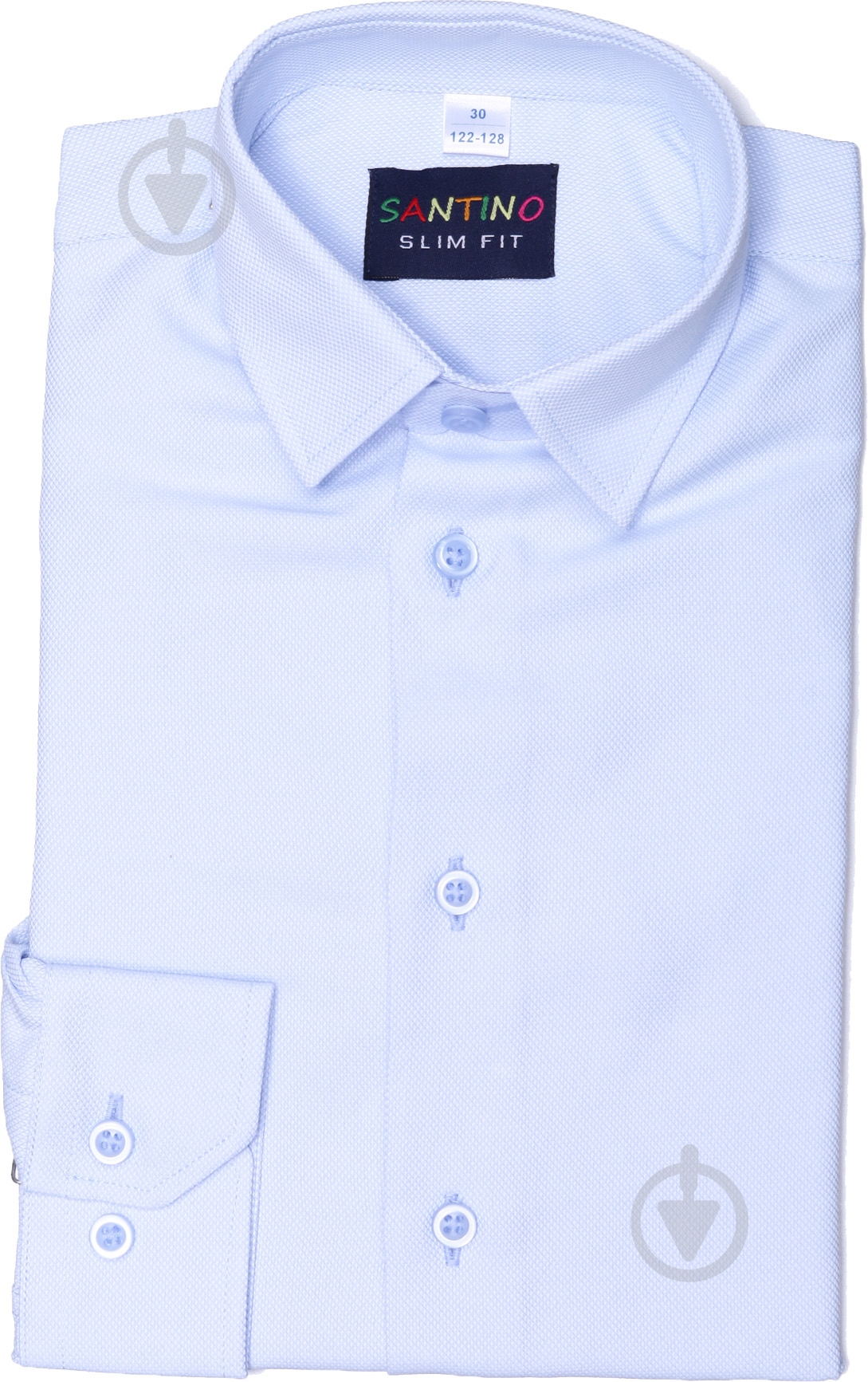 Рубашка детская 9002/2 р.122 голубой - фото 1