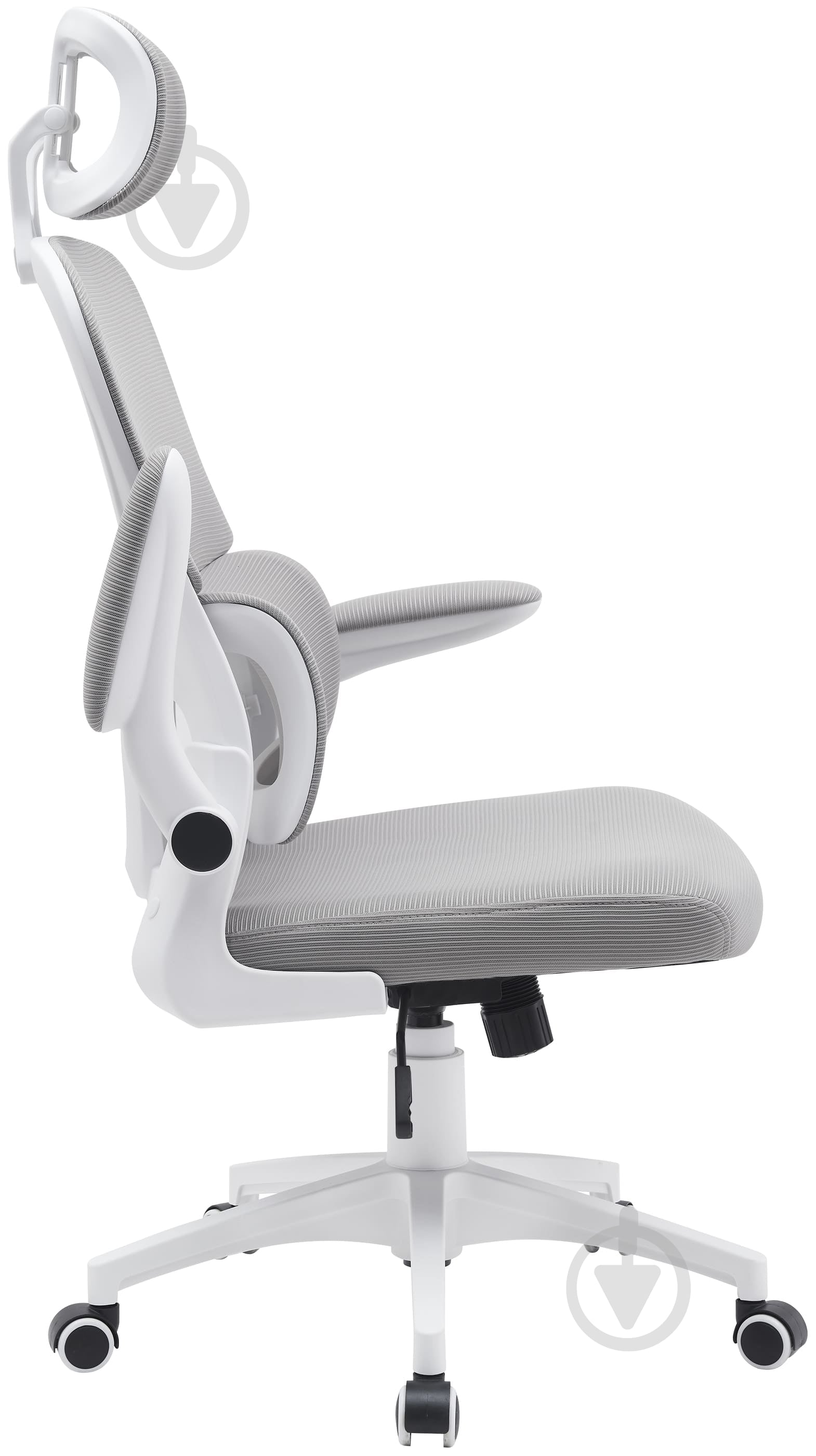 Крісло офісне Ergomix TORSO Light Grey (LY-8018H-WT) світло-сірий - фото 3 Крісло офісне Ergomix TORSO Light Grey (LY-8018H-WT) світло-сірий - фото 3