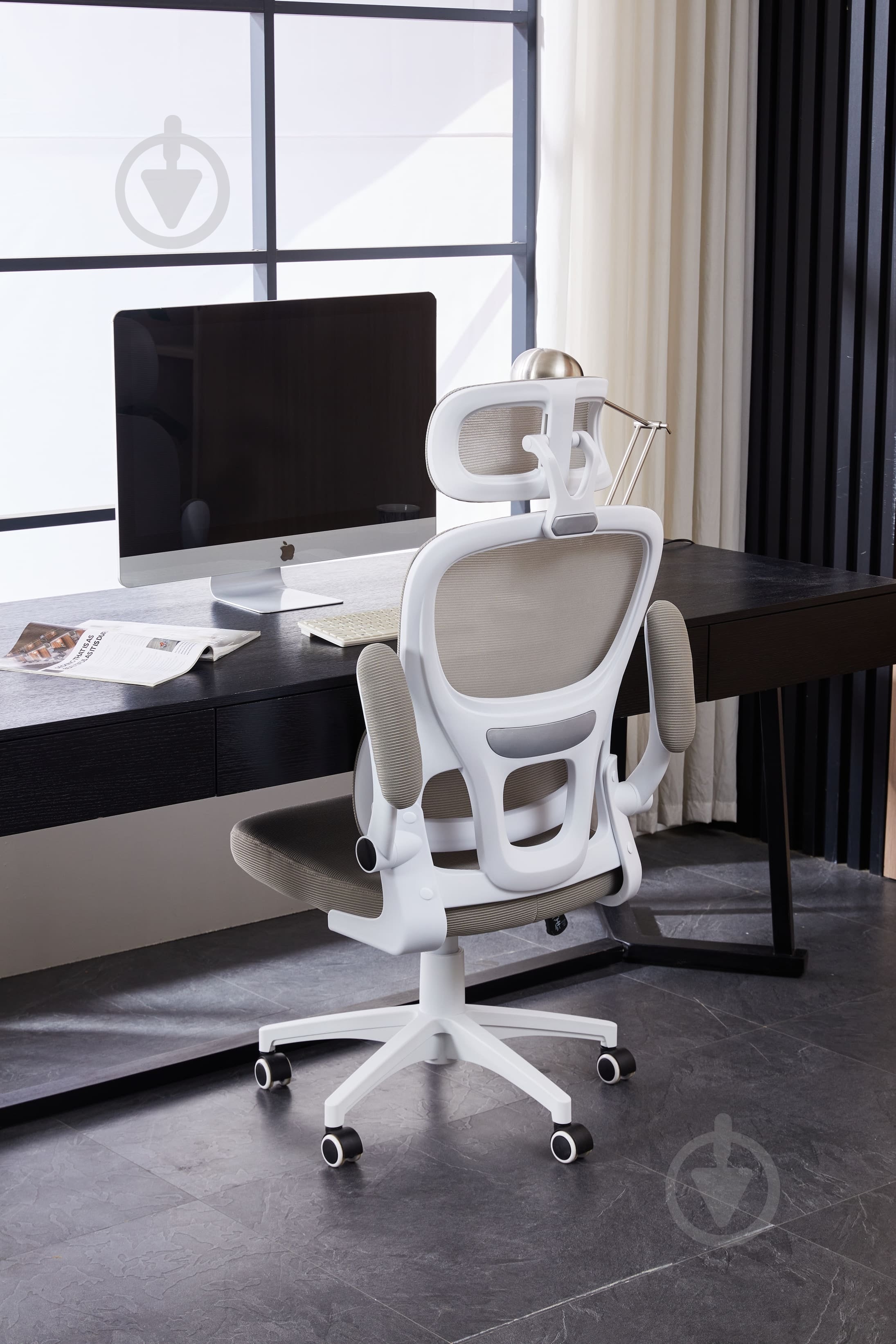 Крісло офісне Ergomix TORSO Light Grey (LY-8018H-WT) світло-сірий - фото 8 Крісло офісне Ergomix TORSO Light Grey (LY-8018H-WT) світло-сірий - фото 8