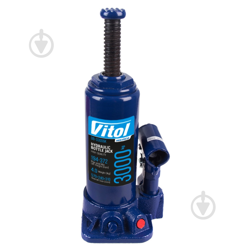 Домкрат гидравлический Vitol DB-03006 3 т - фото 4