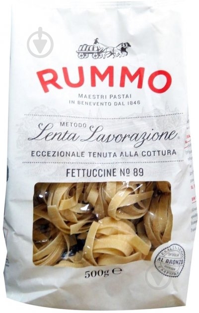 Паста RUMMO Фетучини №89 500 г - фото 1 Паста RUMMO Фетучини №89 500 г - фото 1