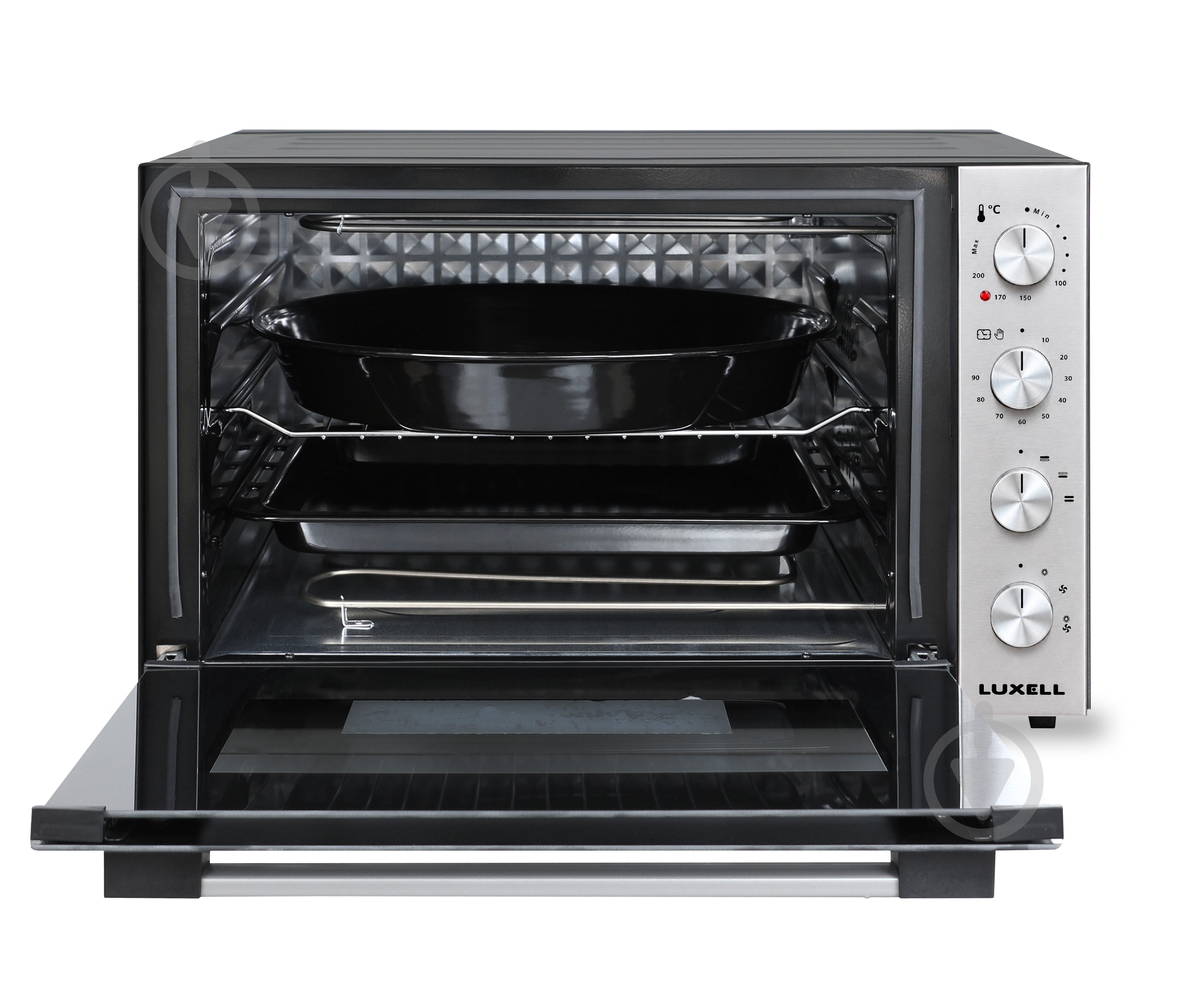 Электрическая печь Luxell LX-9655 BLACK-INOX - фото 4