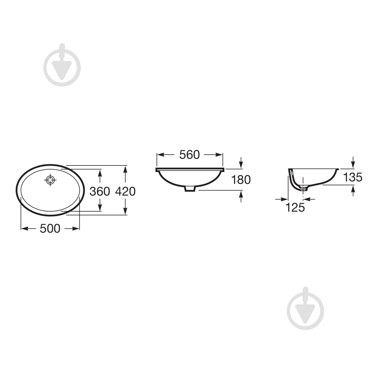 Умивальник ROCA Berna A327871001 - фото 2