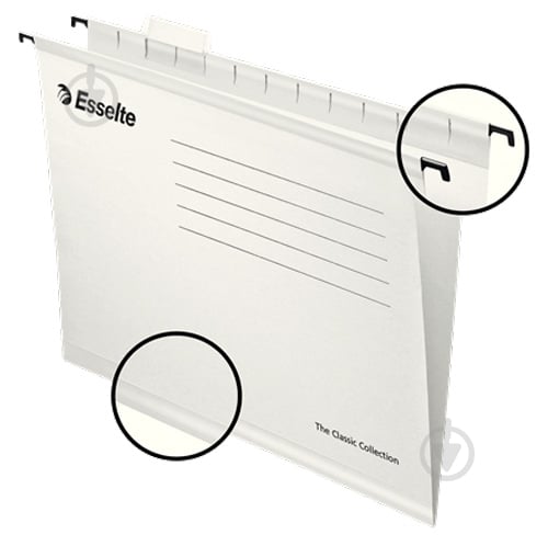 УЦІНКА! Папка для підвішування Classic біла 25 шт./уп. 90319 Esselte (УЦ №2874) - фото 1 УЦІНКА! Папка для підвішування Classic біла 25 шт./уп. 90319 Esselte (УЦ №2874) - фото 1