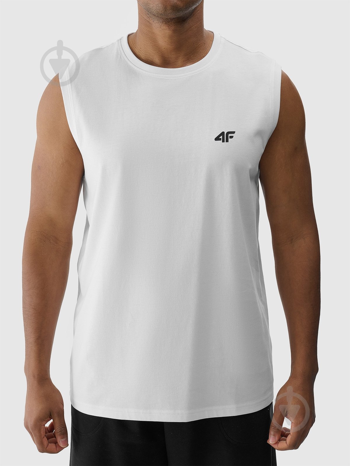 Майка 4F SLEEVELESS M125 4FWMM00TSLEM125-10S р.M белый - фото 5
