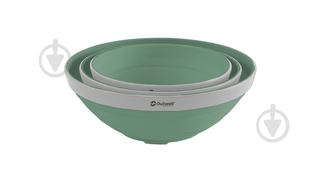 Набор туристической посуды Outwell 7 л Collaps Bowl Shadow Green - фото 2