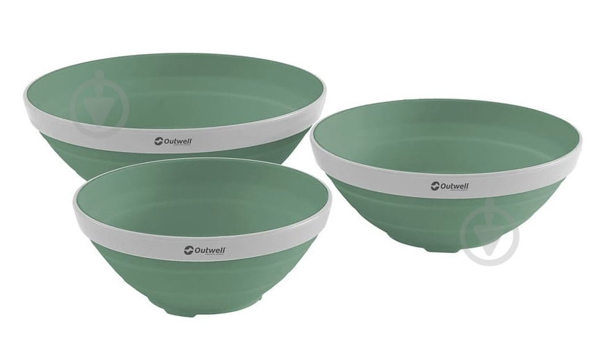 Набор туристической посуды Outwell 7 л Collaps Bowl Shadow Green - фото 1