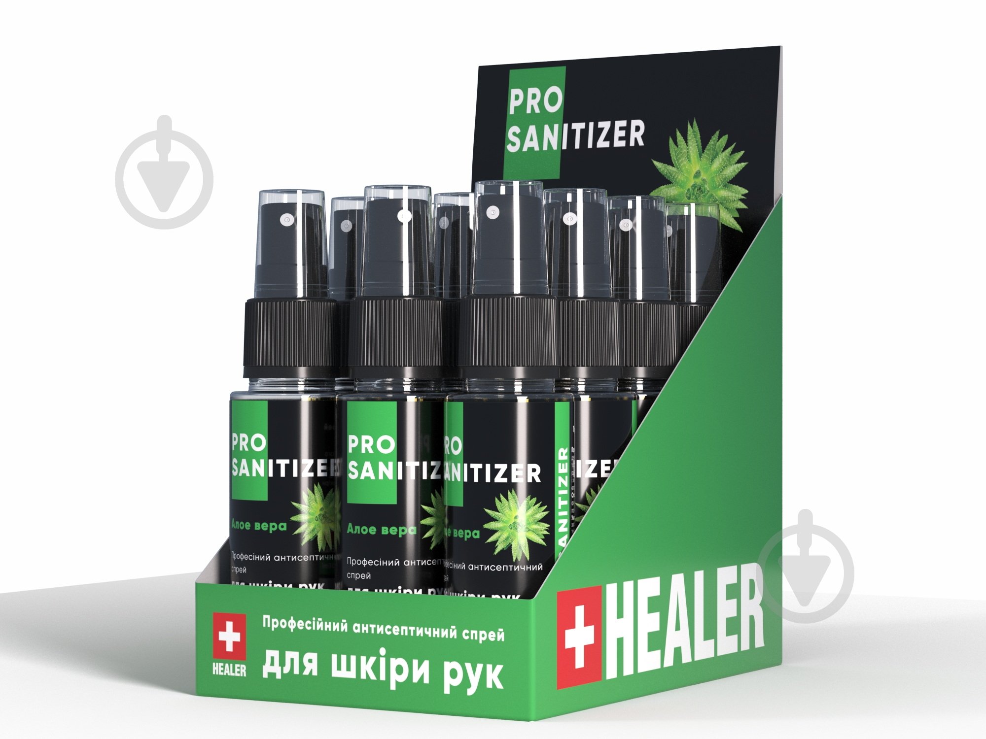Антисептик HEALER® Антисептик для кожи HEALER® Pro Sanitizer Алоэ вера. 35 мл - фото 2 Антисептик HEALER® Антисептик для кожи HEALER® Pro Sanitizer Алоэ вера. 35 мл - фото 2