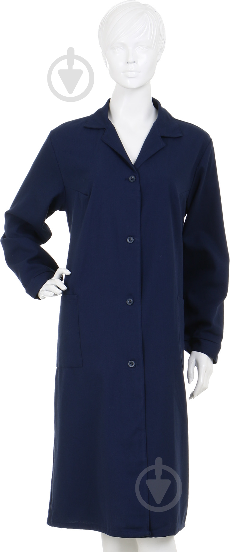 Халат робочий TORNADO Діагональ жін. р. XL зріст 3-4 темно-синій - фото 1 Халат робочий TORNADO Діагональ жін. р. XL зріст 3-4 темно-синій - фото 1