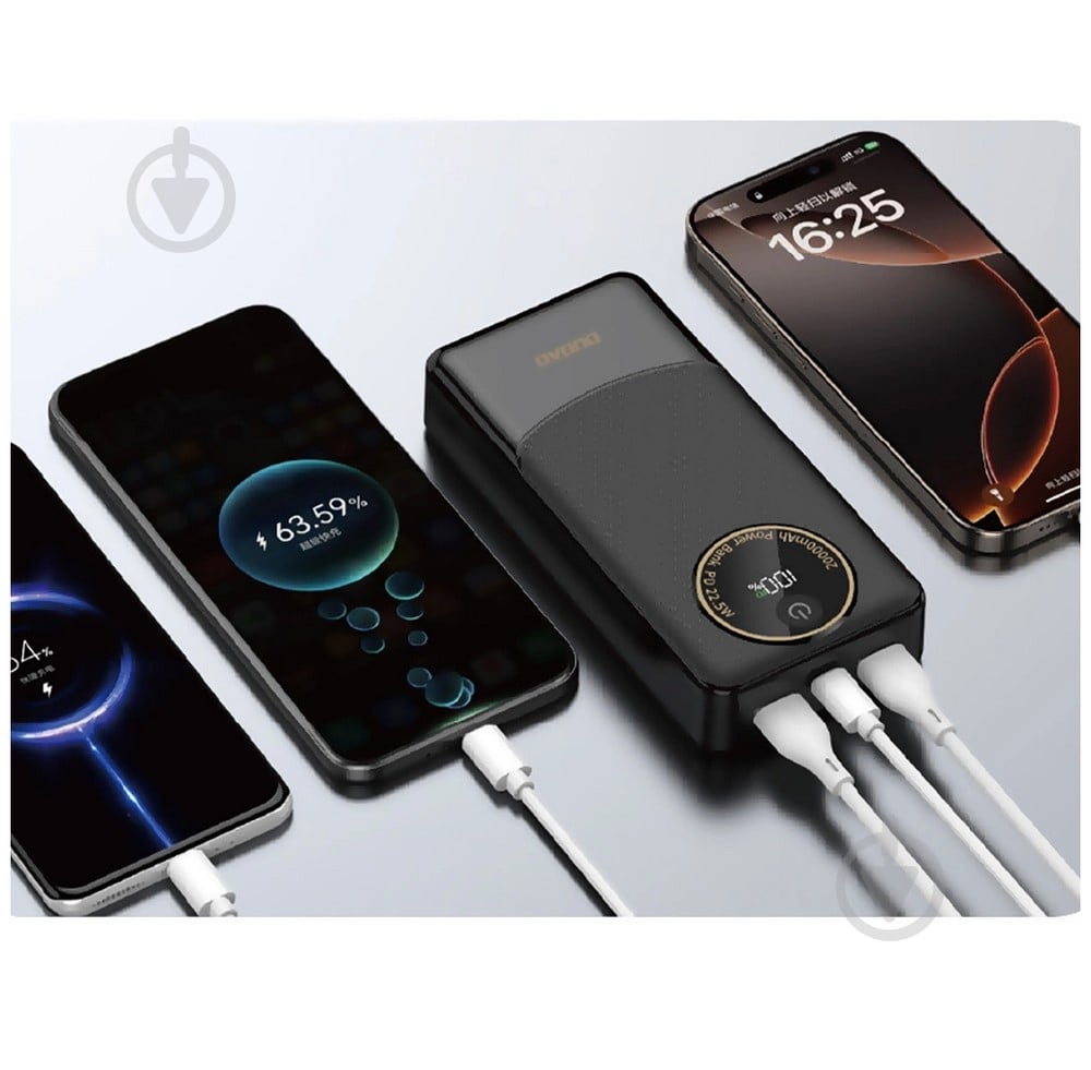 Повербанк DUDAO 20000 mAh black (6976625333899) - фото 4