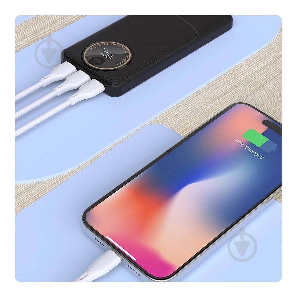 Повербанк DUDAO 20000 mAh black (6976625333899) - фото 2