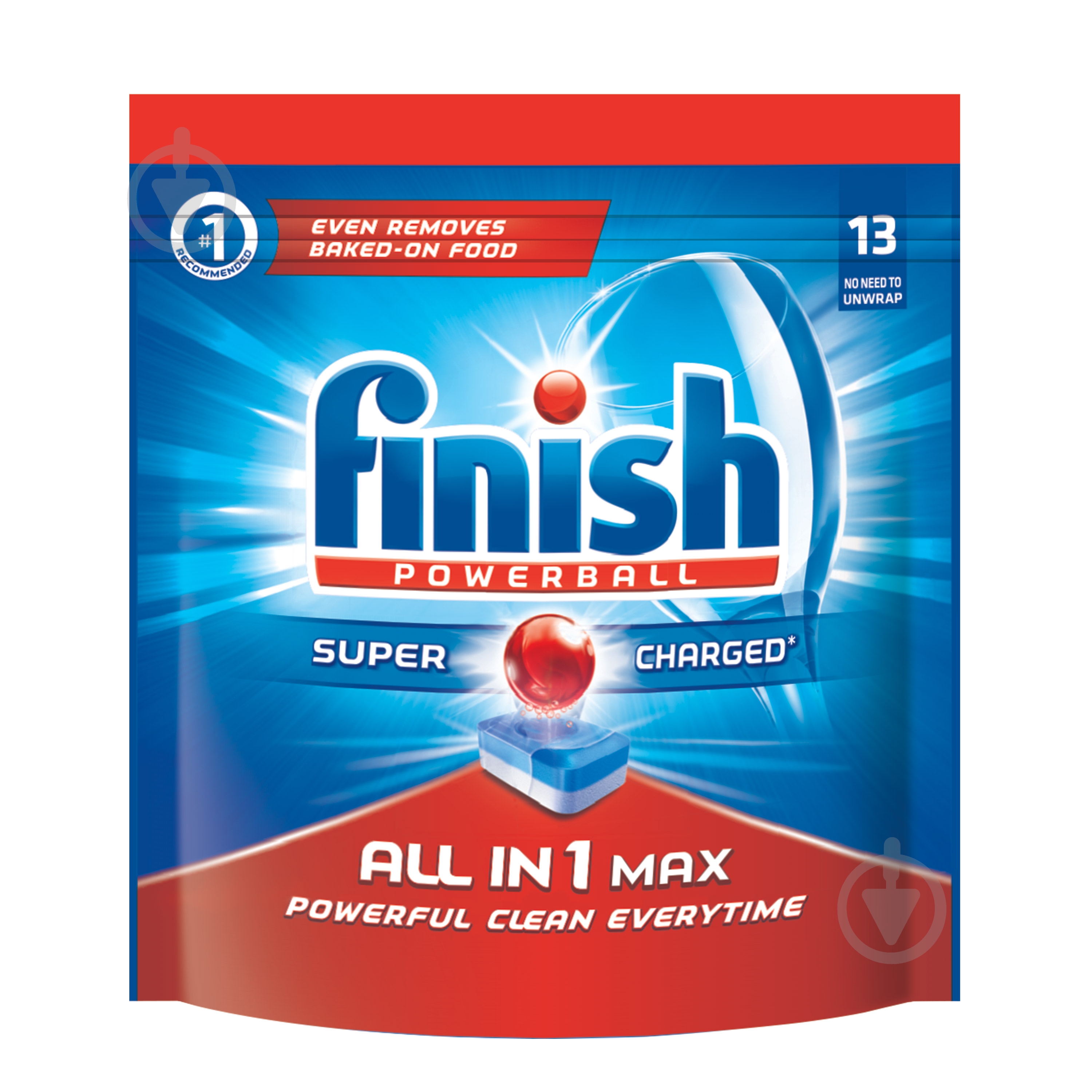 Таблетки для посудомийних машин Finish All in 1 Max 13 шт. - фото 1