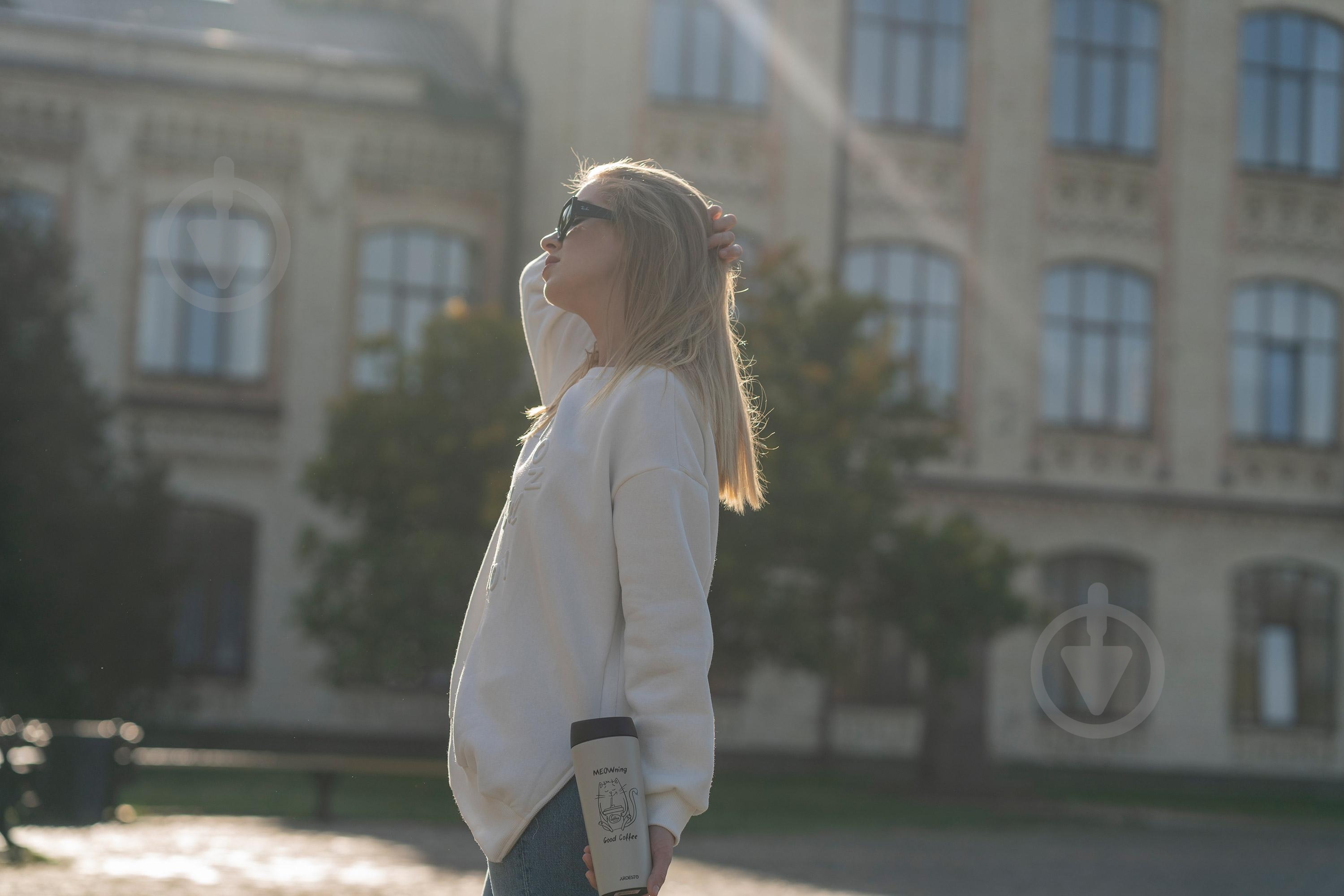 Термочашка Ardesto Coffee Time Meowning 450 мл бежевая AR2645WC - фото 6