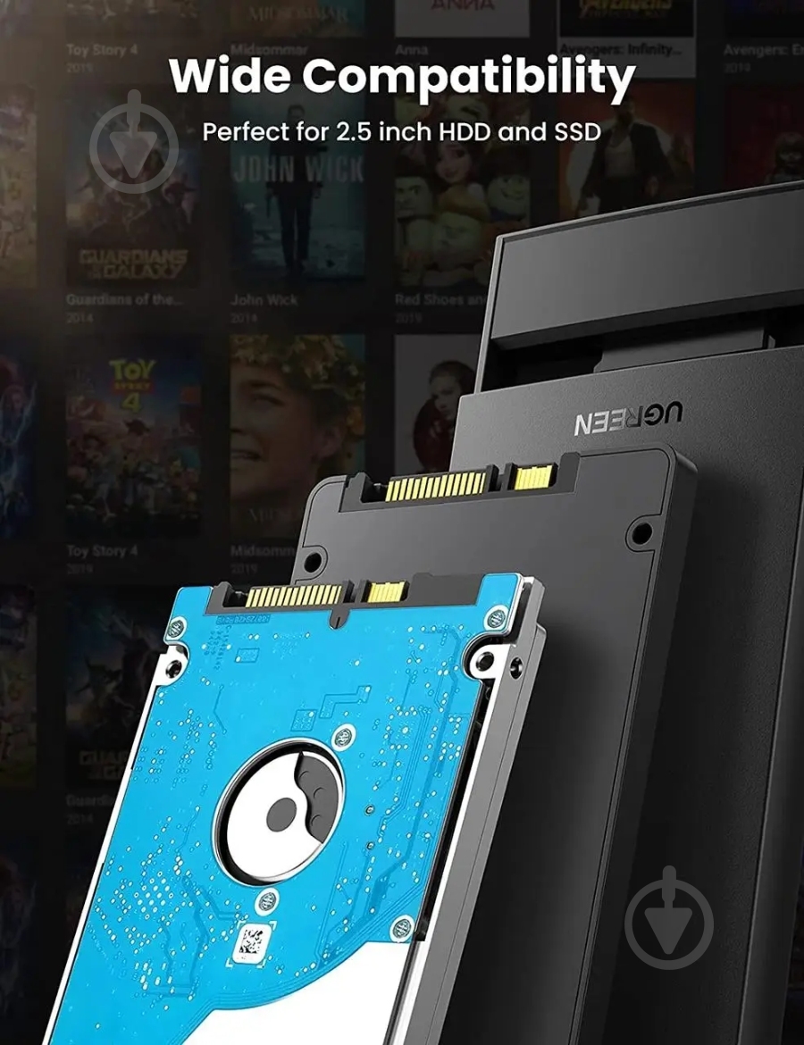 Карман для 2.5" HDD UGREEN 60353 - фото 6