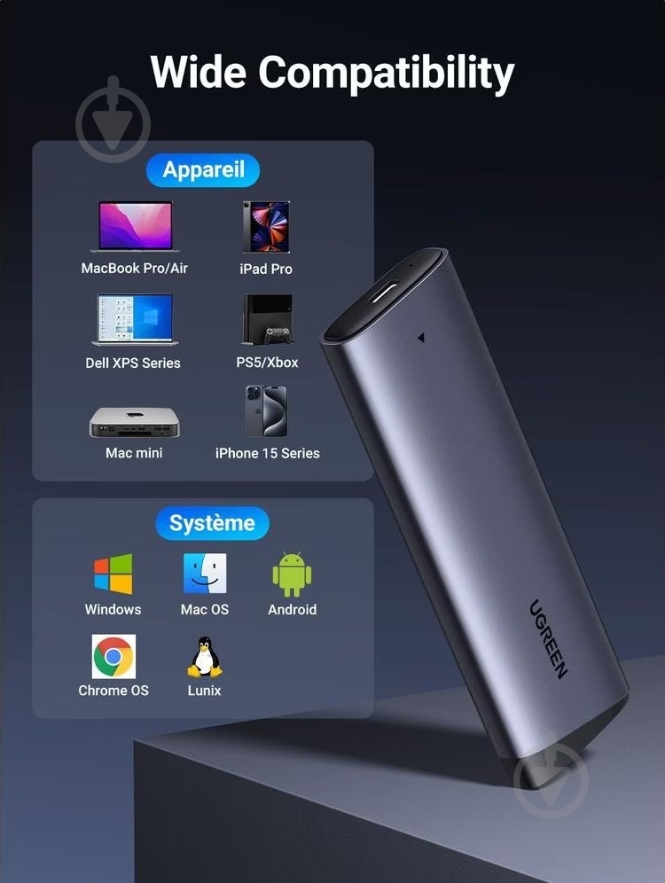 Внешний карман UGREEN 35267 - фото 4 Внешний карман UGREEN 35267 - фото 4