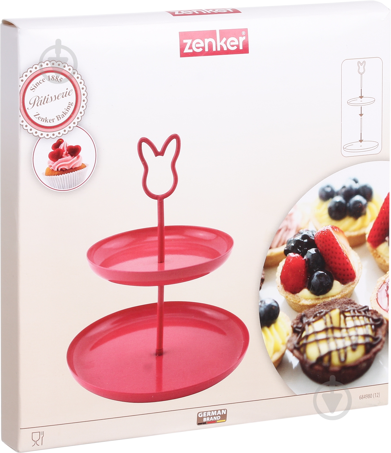 Блюдо Fackelmann 2-ярусне для тістечок 684980 - фото 2 Блюдо Fackelmann 2-ярусне для тістечок 684980 - фото 2