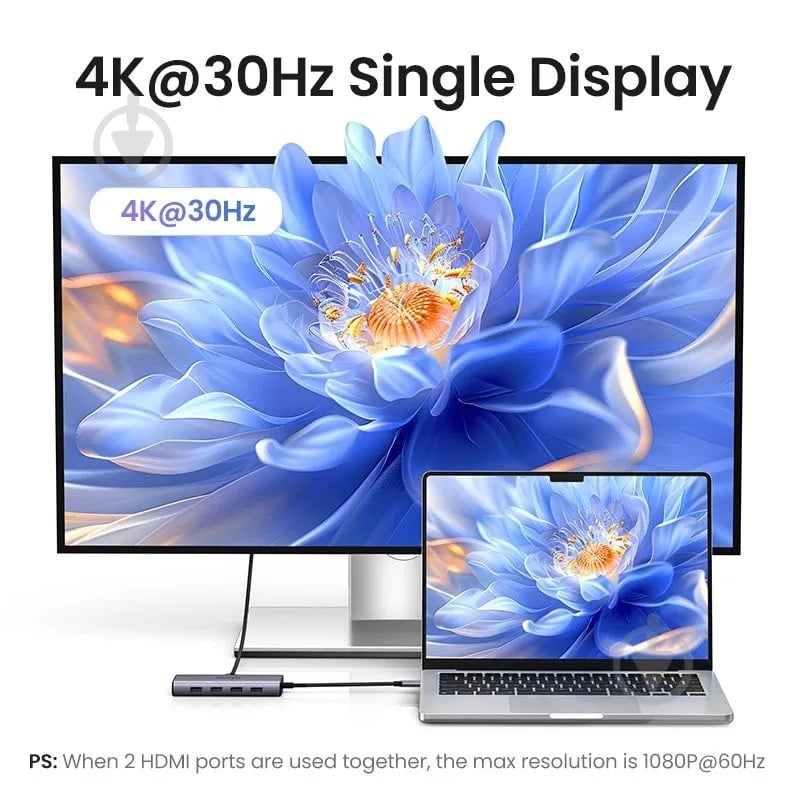 Док-станция UGREEN CM498 silver (35897) - фото 6