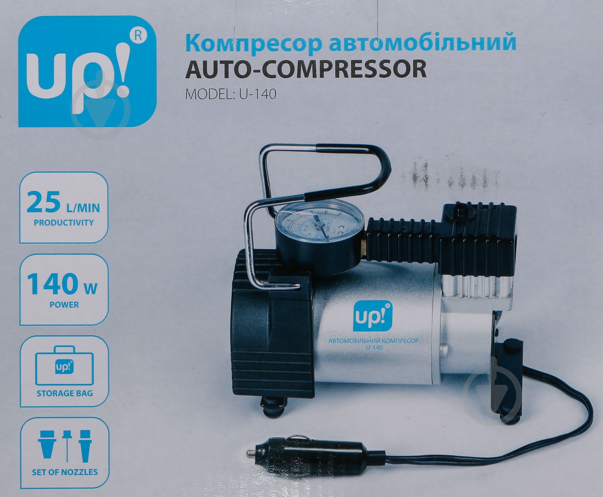 Компресcор автомобильный UP! (Underprice) U-140 - фото 5 Компресcор автомобильный UP! (Underprice) U-140 - фото 5