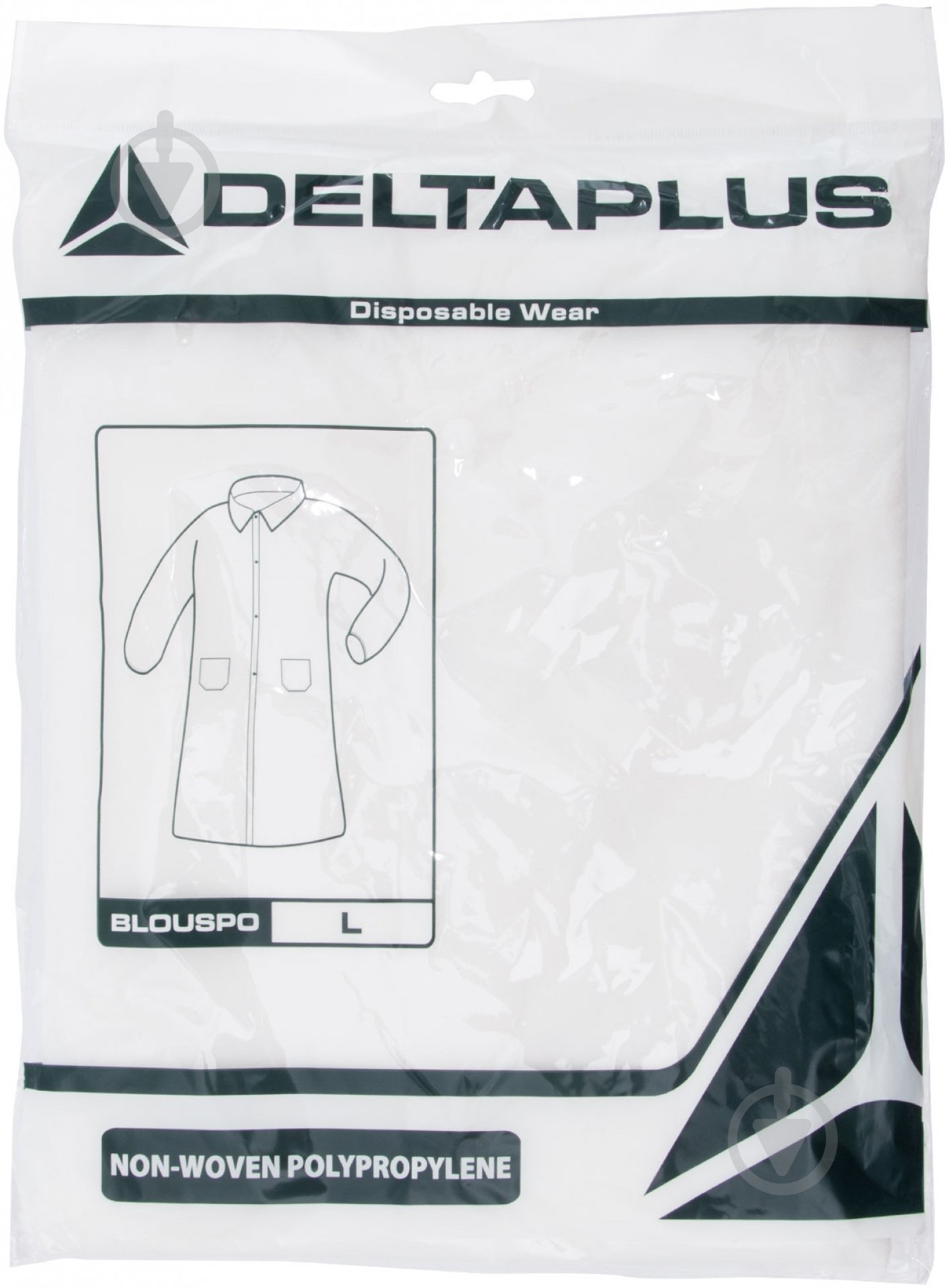 Халат рабочий Delta Plus BLOUSPO р. L BLOUSPOGT белый - фото 4