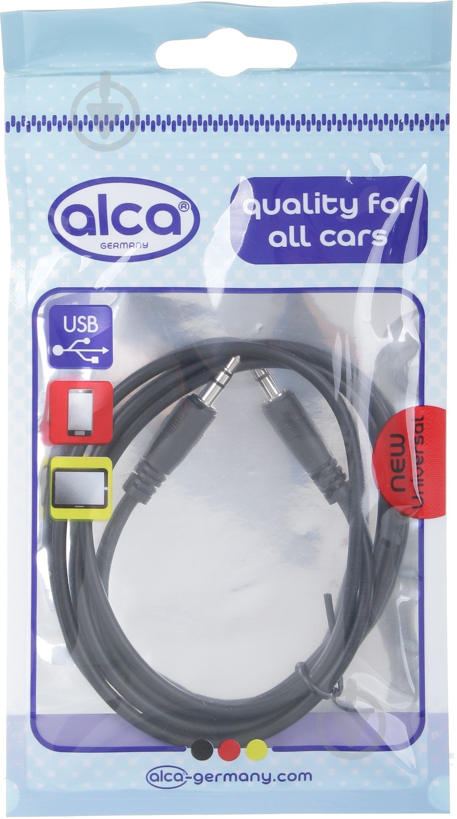 Кабель AUX 3.5 мм черный - фото 1