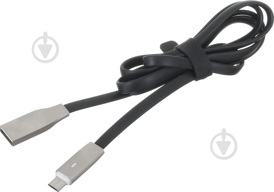 Кабель VL-004BK Voin USB - Micro USB 1m с индикатором - фото 1