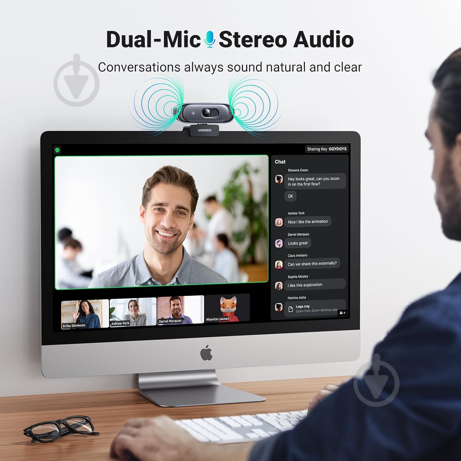 Веб-камера UGREEN CM778 2K USB-A - фото 3 Веб-камера UGREEN CM778 2K USB-A - фото 3