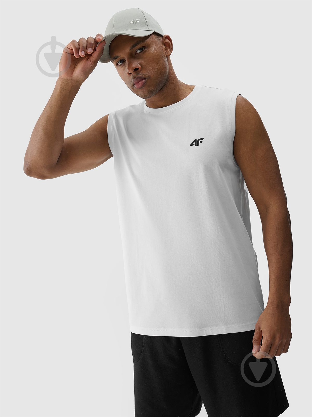 Майка 4F SLEEVELESS M125 4FWMM00TSLEM125-10S р.S белый - фото 1 Майка 4F SLEEVELESS M125 4FWMM00TSLEM125-10S р.S белый - фото 1