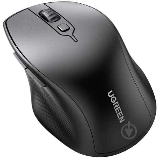 Мышь UGREEN MU101 2.4GHz+Bluetooth black (90395) - фото 2 Мышь UGREEN MU101 2.4GHz+Bluetooth black (90395) - фото 2