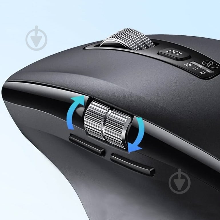 Мышь UGREEN 2.4GHz&BT M751 Ergonomic Contoured-Shape black (45792) - фото 8