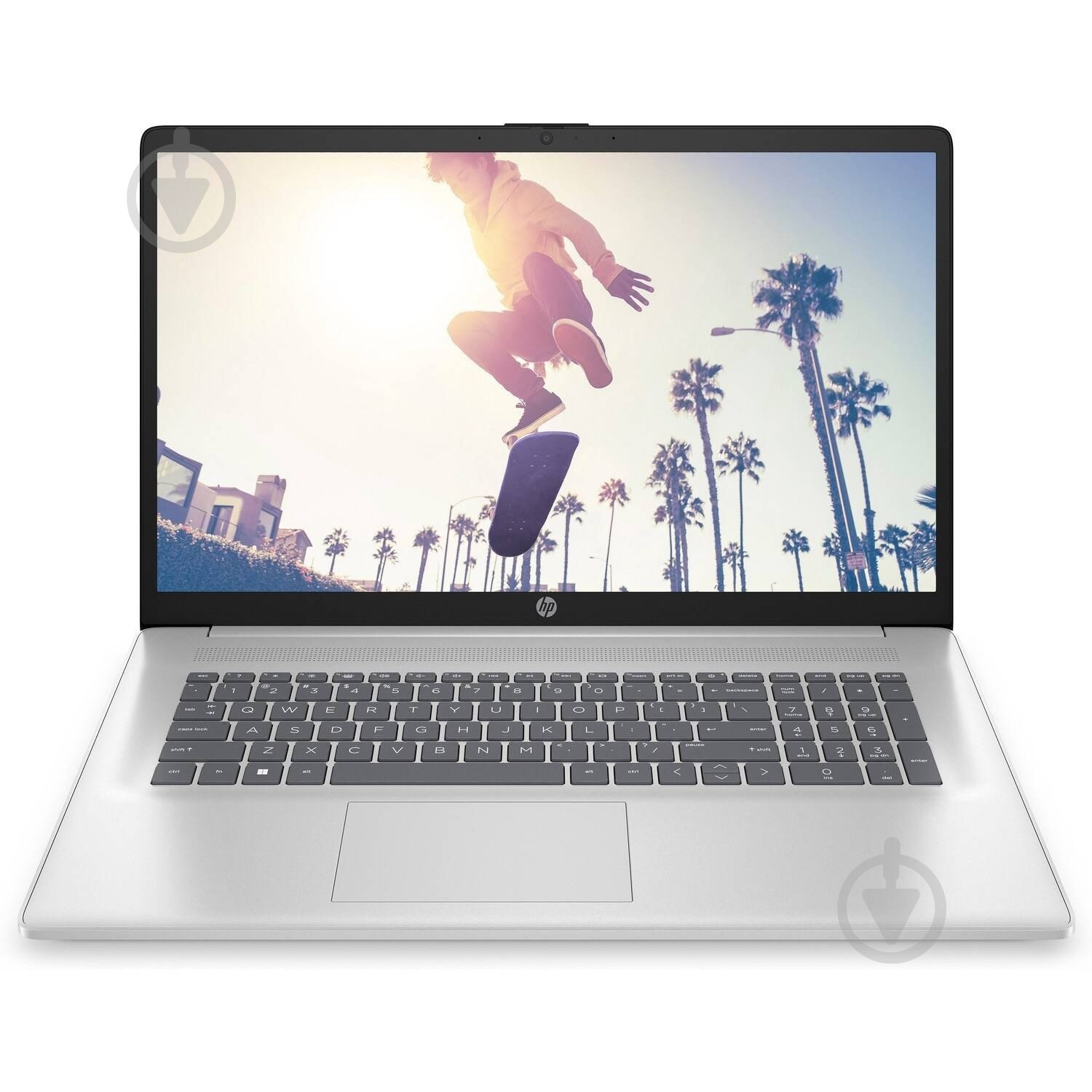 Ноутбук HP 17-cn4039ua 17,3" (C9RL6EA) silver - фото 1