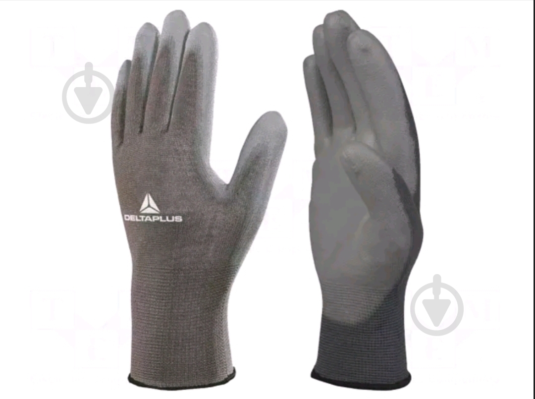 Рукавички Delta Plus з покриттям поліуретан XL (10) WUAVE702PG10 - фото 3