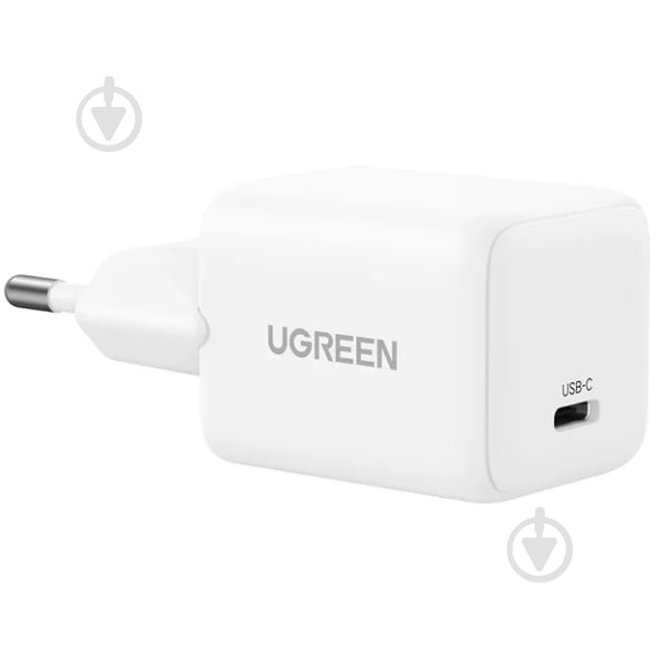 Зарядний пристрій UGREEN 1xUSB 20W (USB-C) PD GaN Tech X512 білий - фото 3 Зарядний пристрій UGREEN 1xUSB 20W (USB-C) PD GaN Tech X512 білий - фото 3