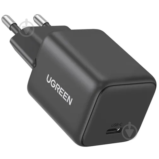 Зарядное устройство UGREEN 1xUSB 20W (USB-C) PD GaN Tech X512 серый - фото 2 Зарядное устройство UGREEN 1xUSB 20W (USB-C) PD GaN Tech X512 серый - фото 2