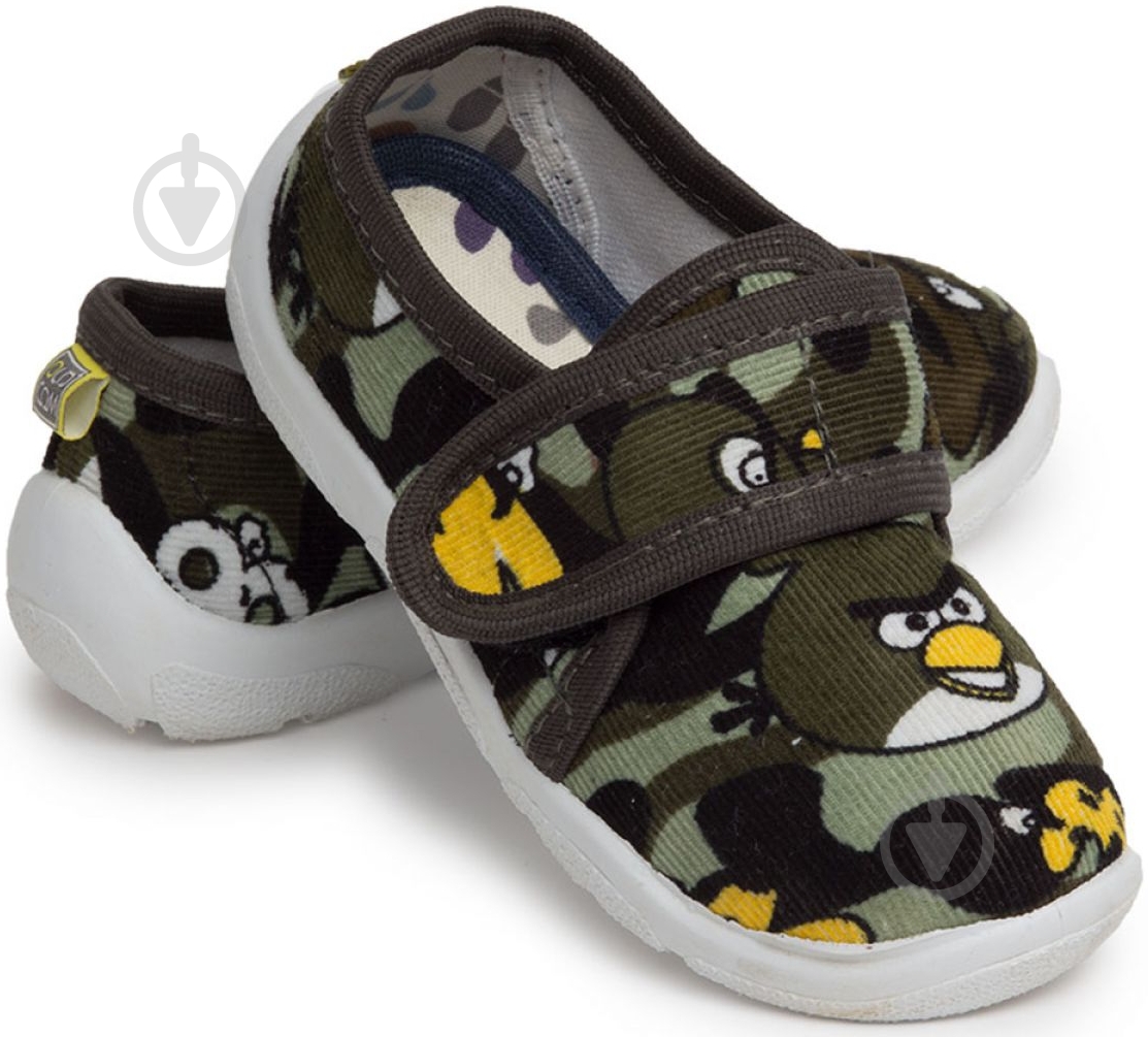 Тапки домашние для мальчика Oldcom р.23 зеленый - фото 4