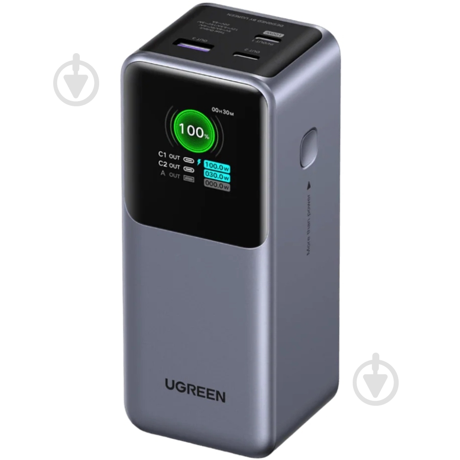 Повербанк UGREEN PB721 20000 mAh grey (35524B) - фото 1